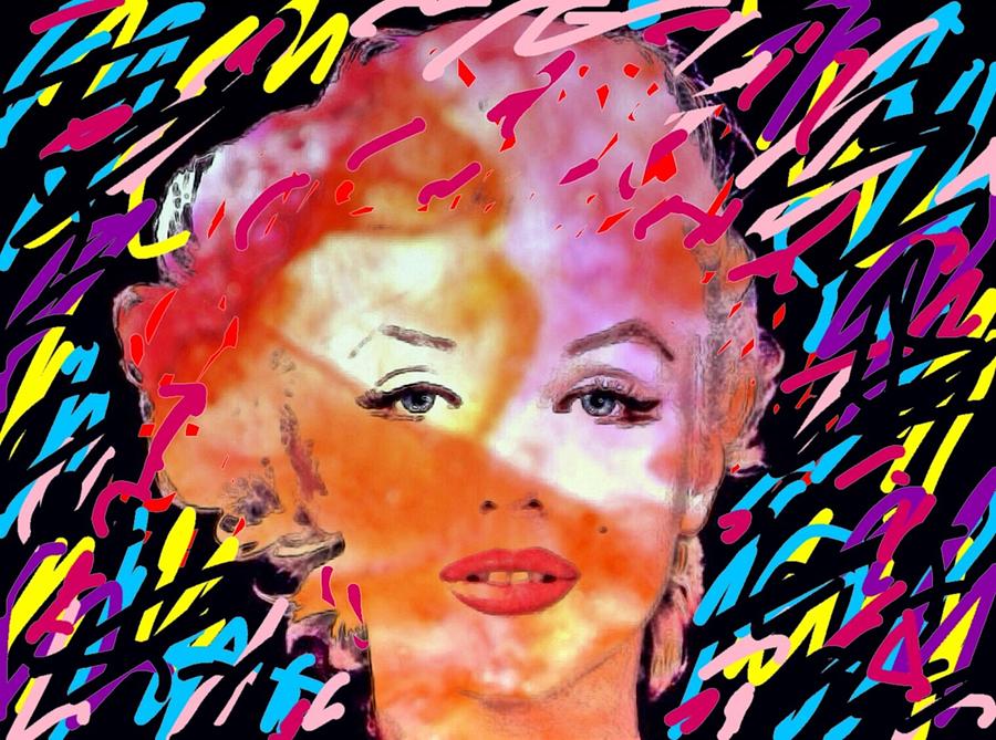 Marilyn 1 Digital Art by Katerina Kovatcheva