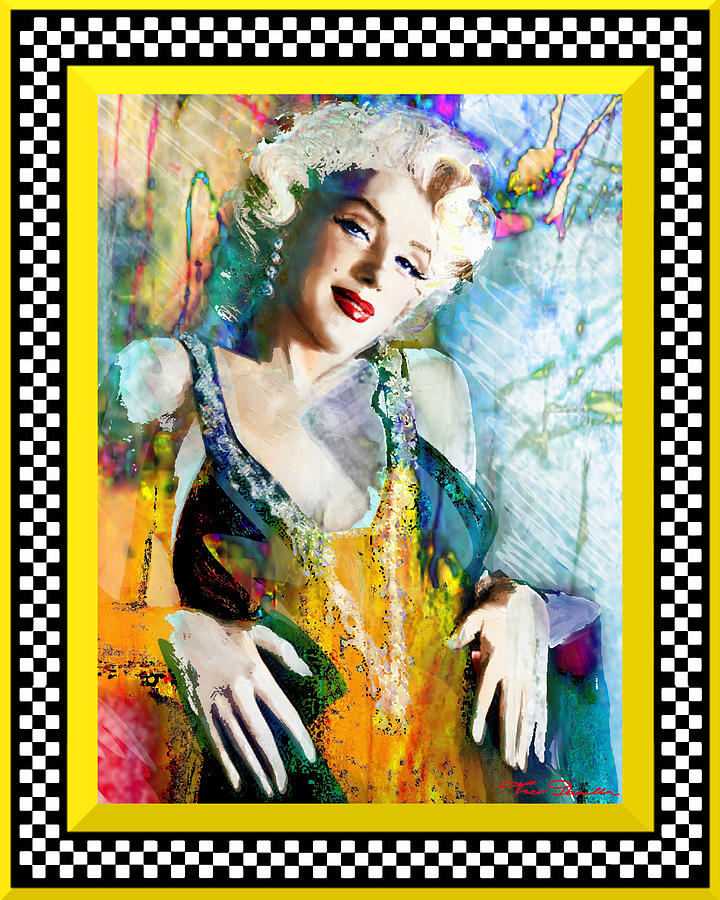 Marilyn 126 Racing Painting by Theo Danella