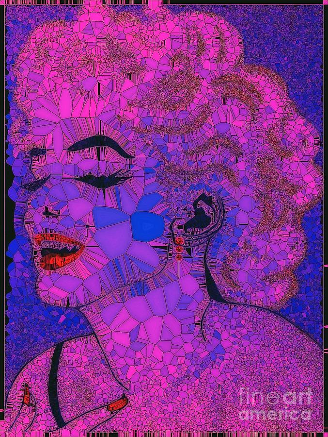 Marilyn 2 abstract Painting by Saundra Myles