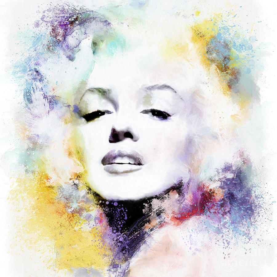 Portrait Painting - Marilyn American Beauty by Shanina Conway