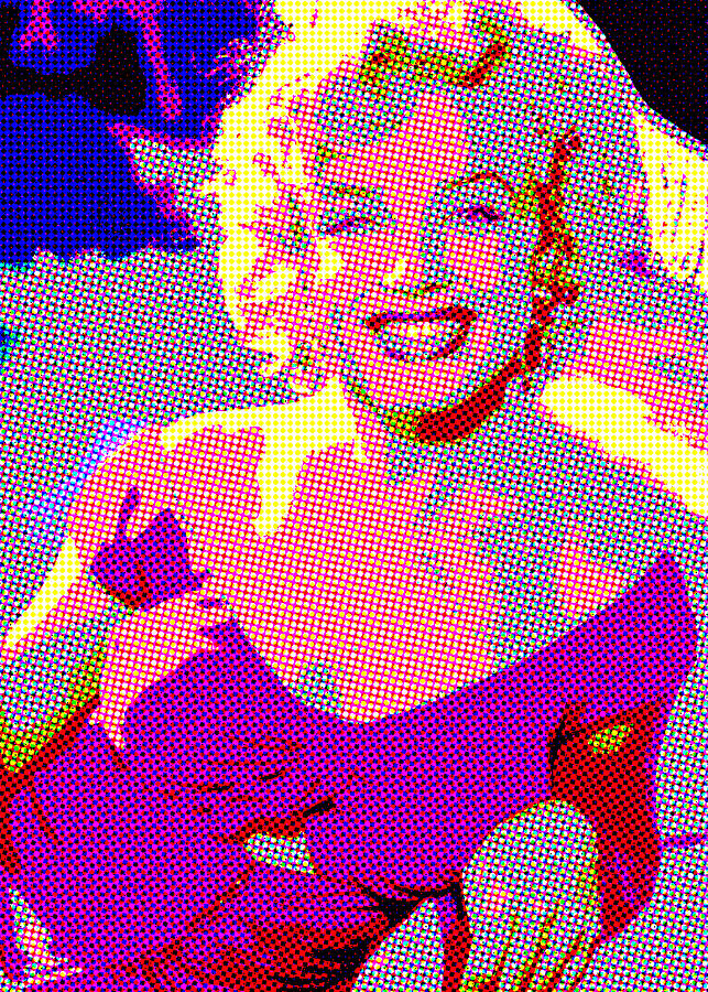Marilyn Andy Warhol Style Digital Art