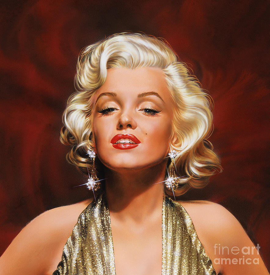 Celebrity Painting - Marilyn by Dick Bobnick