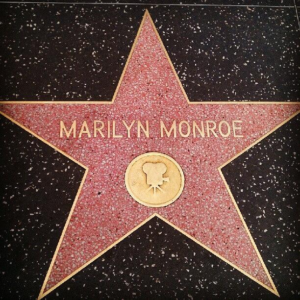 Hollywood Photograph - #marilyn #hollywood #walk #fame #star by Alex Pazik