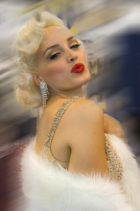 Marilyn  Impersonator Photograph by Gary Warnimont