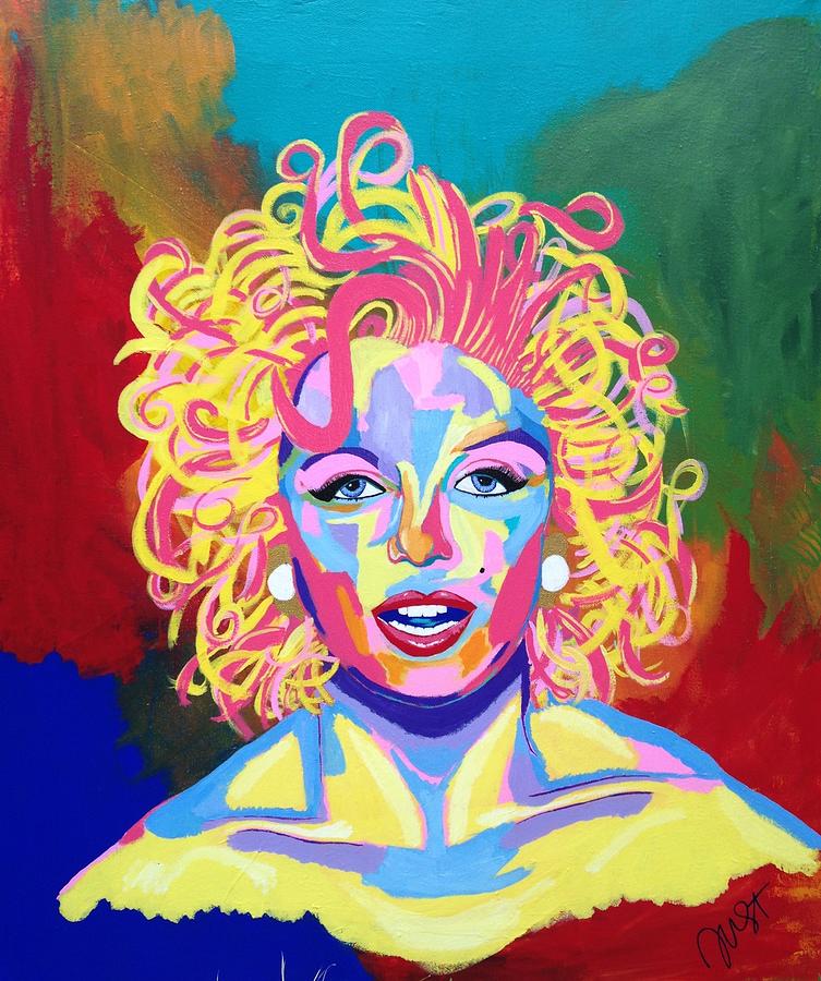 Marilyn  Painting by Janice Westfall