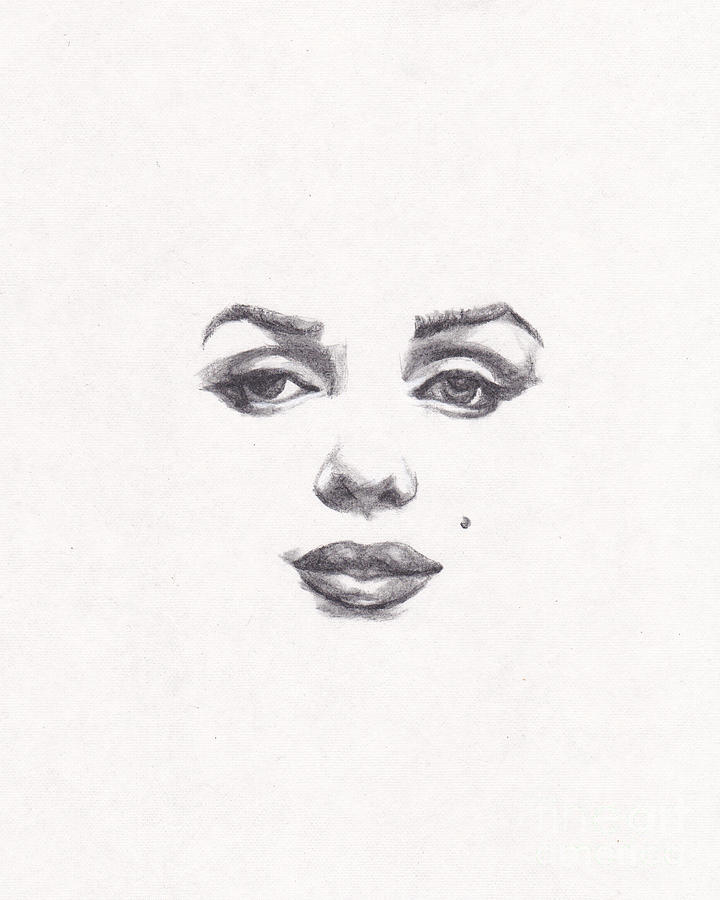 Marilyn Drawing by Lee Ann Shepard