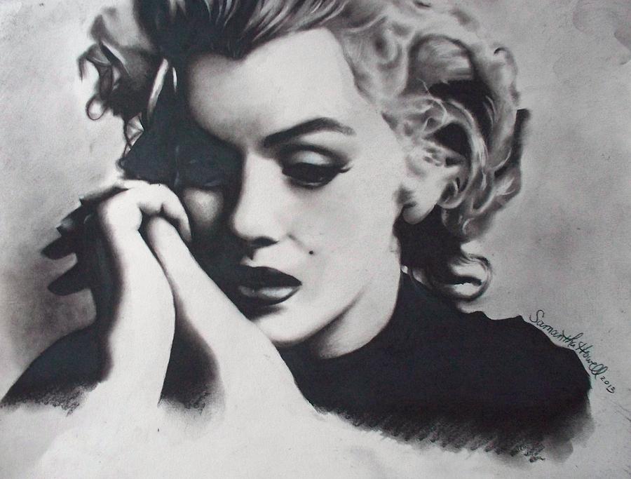 Marilyn M Drawing By Samantha Howell Fine Art America
