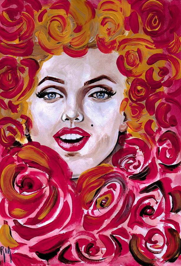 Marilyn Monroe Photograph - Marilyn Mon-Rose timeless Beauty by Artist RiA