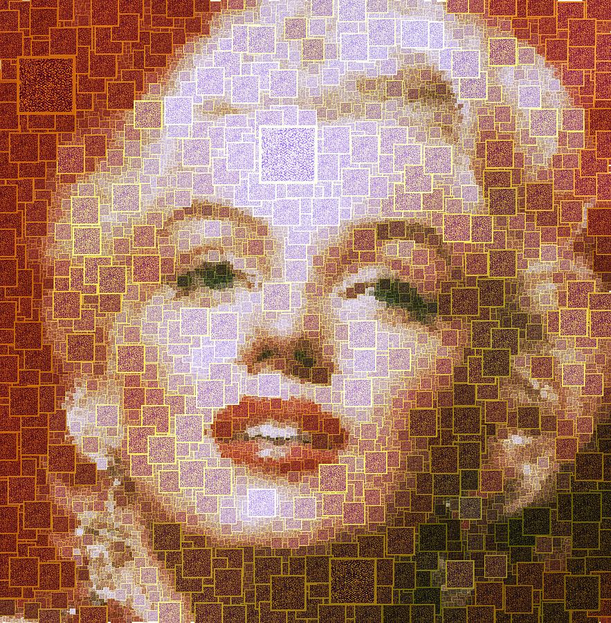 Marilyn Monroe - 01 QR Code Painting by Samuel Majcen | Pixels