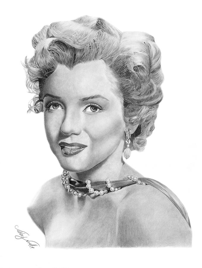 Marilyn Monroe - 016 Drawing by Abbey Noelle