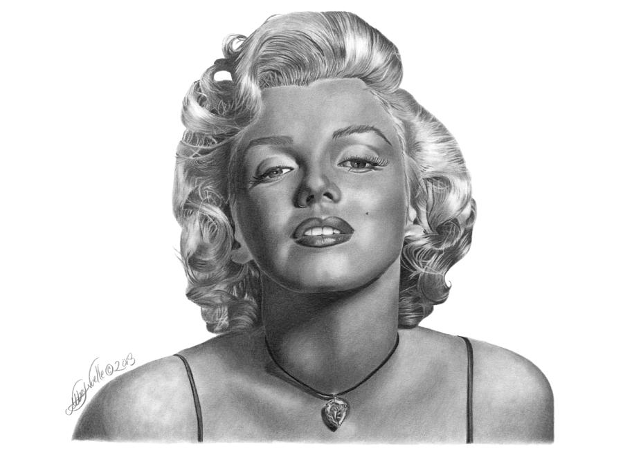 Marilyn Monroe - 018 Drawing by Abbey Noelle