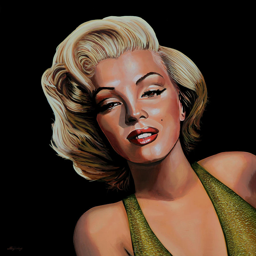 Marilyn Monroe 2 Painting by Paul Meijering