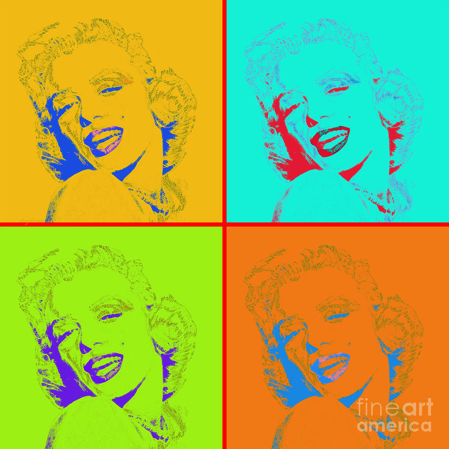 Marilyn Monroe 20130331 Four Photograph by Wingsdomain Art and Photography