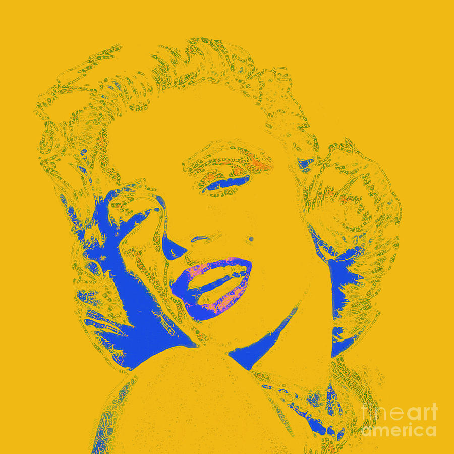 Marilyn Monroe 20130331v2 square Photograph by Wingsdomain Art and Photography