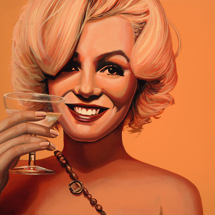 Marilyn Monroe 5 Painting by Paul Meijering