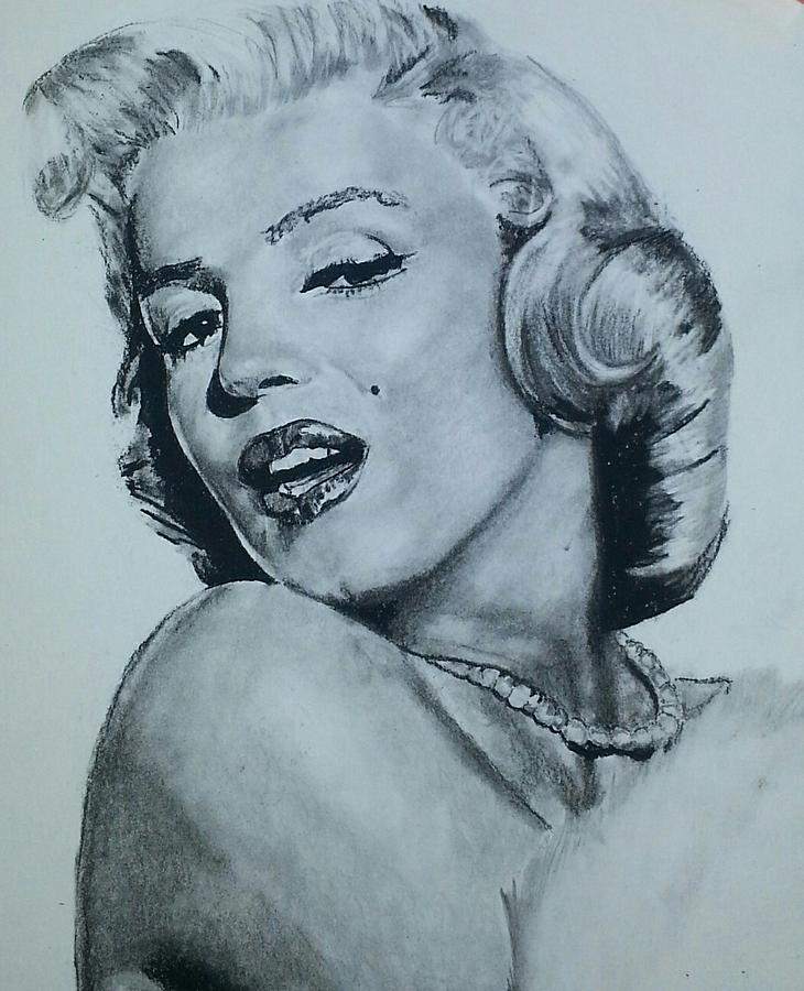 Marilyn Monroe Drawing by Aaron Balderas - Fine Art America