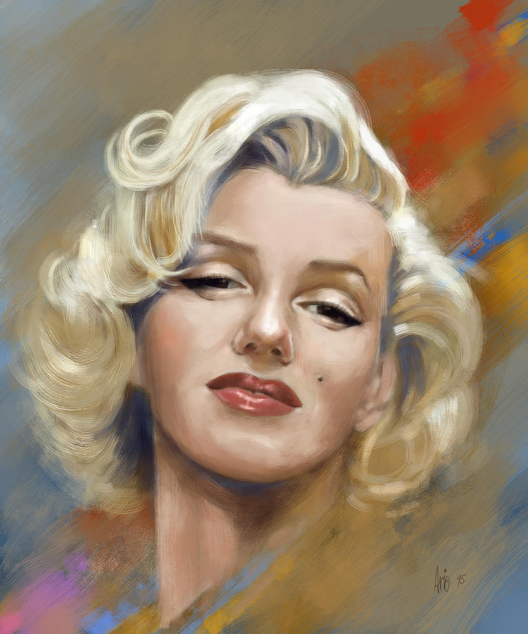 Marilyn Monroe Painting by Arie Van der Wijst