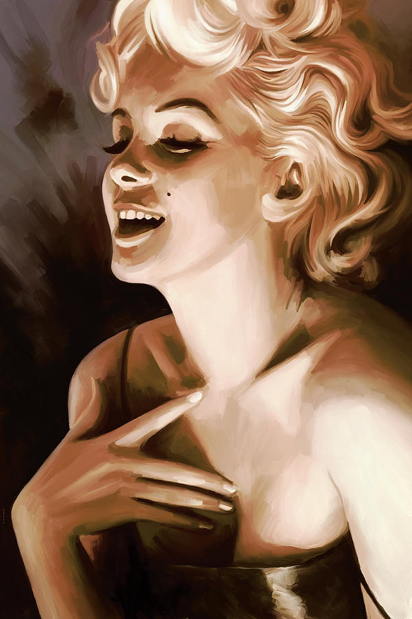 Elvis Presley Painting - Marilyn Monroe Artwork 1 by Sheraz A
