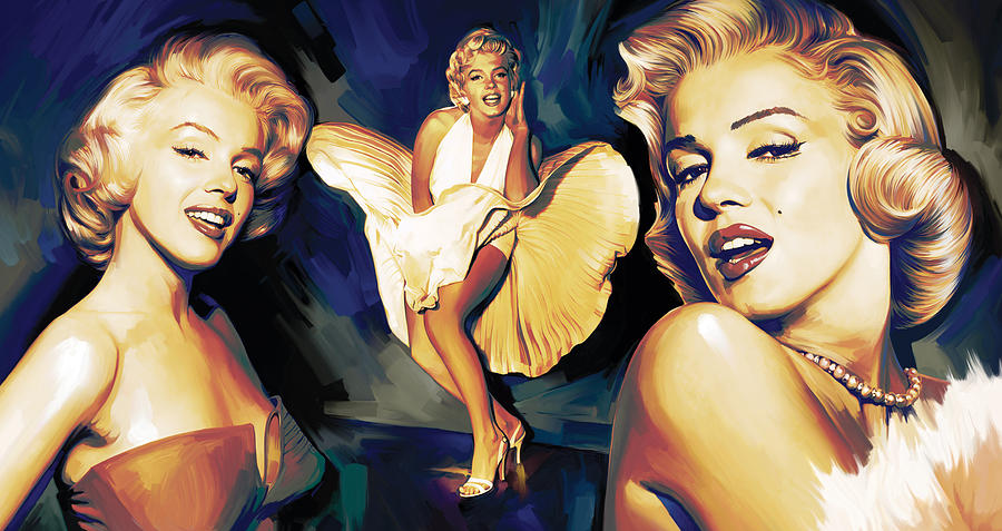 Elvis Presley Painting - Marilyn Monroe Artwork 3 by Sheraz A