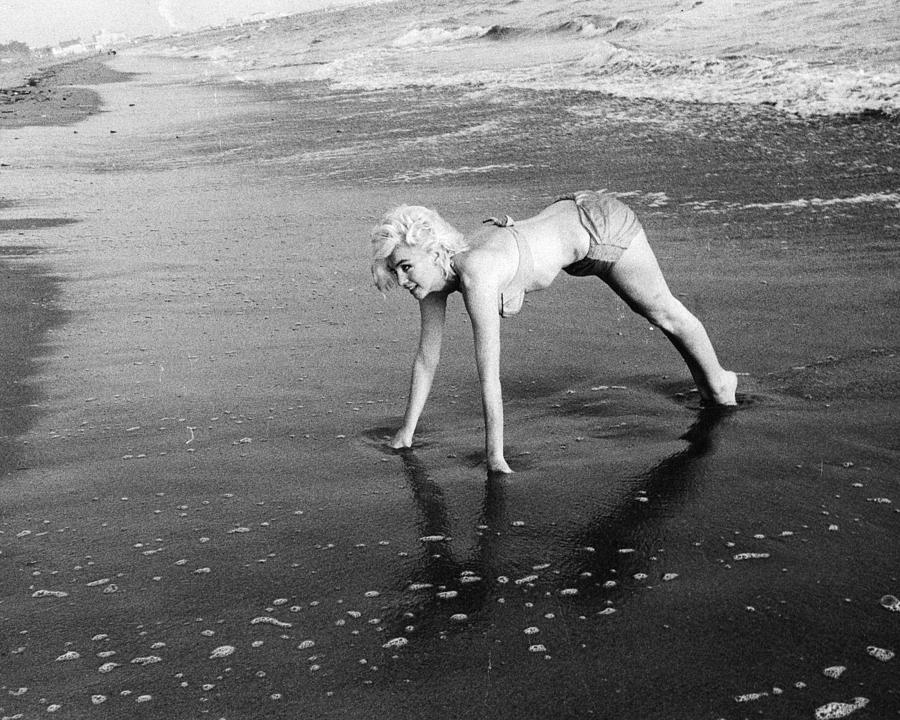 Miami Photograph - Marilyn Monroe Beachside by Retro Images Archive