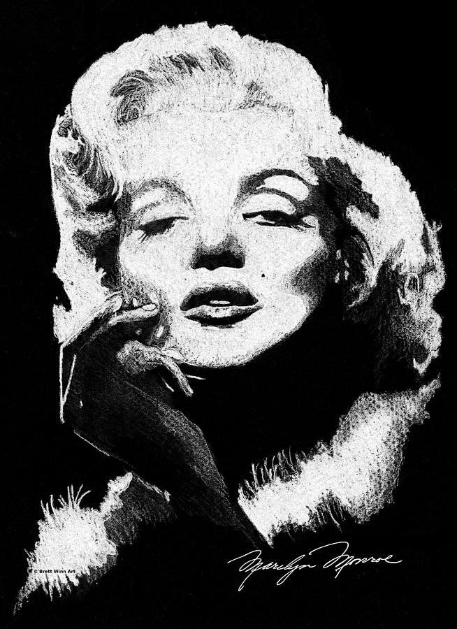 Marilyn Monroe Painting by Brett Winn - Fine Art America