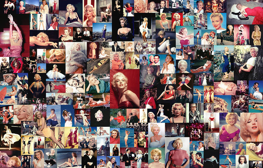 Marilyn Monroe Collage Digital Art By Zapista Ou Pixels Merch