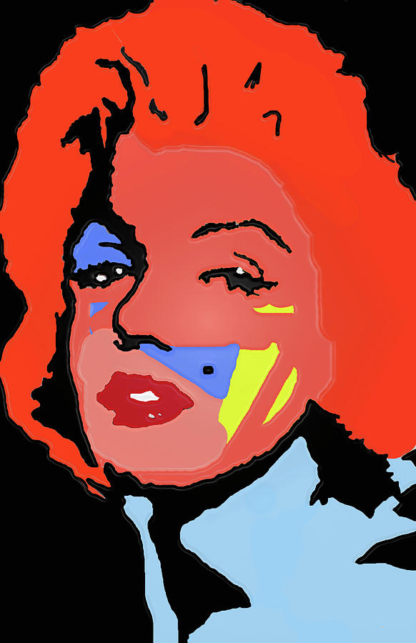 Marilyn Monroe In Color Painting