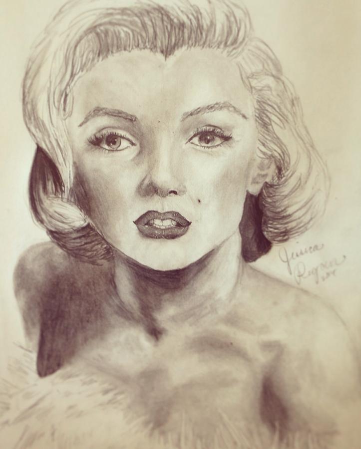 Marilyn Monroe Drawing by Jessica Regan