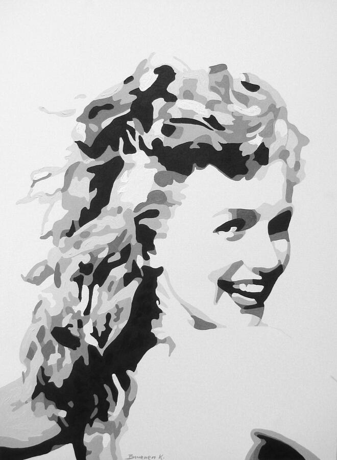 Marilyn Monroe Painting - Marilyn Monroe by Katharina Bruenen