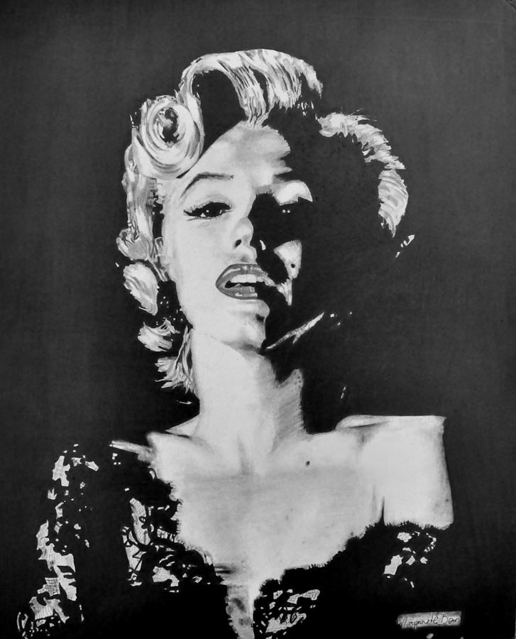 Marilyn Monroe Drawing by Margarete Bom - Fine Art America