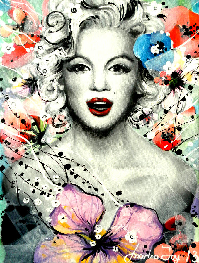 Human Body Painting - Marilyn Monroe by Marina Joy