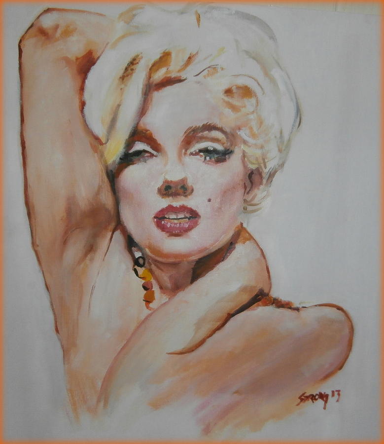 Marilyn Monroe Painting by Martin Strong - Fine Art America