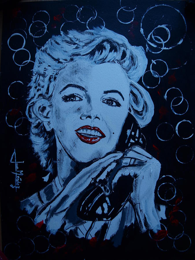 Marilyn Monroe Norma Jean Painting by Juan Mendez