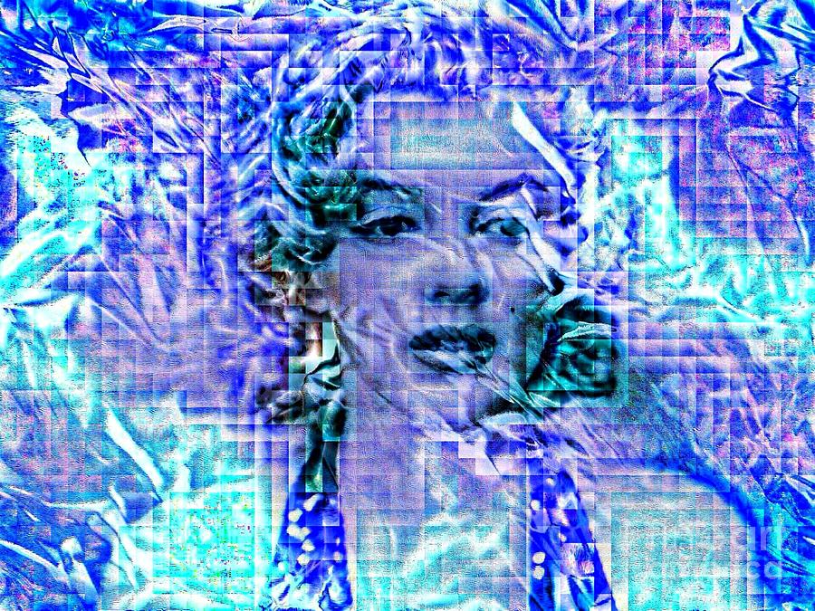 Marilyn Monroe Out of the Blue Painting by Saundra Myles