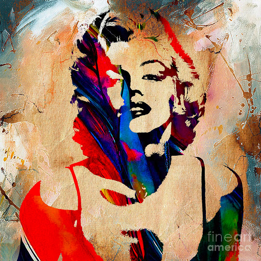 Marilyn Monroe Painting Mixed Media by Marvin Blaine