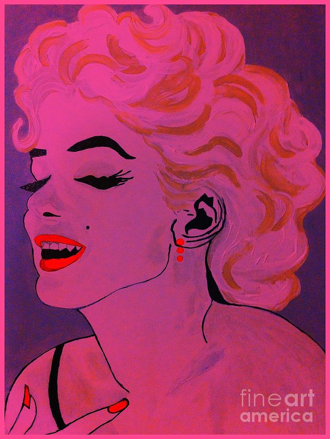 Portrait Painting - Marilyn Monroe Pop Art by Saundra Myles
