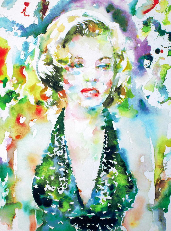 Marilyn Monroe Painting - Marilyn Monroe Portrait.1 by Fabrizio Cassetta
