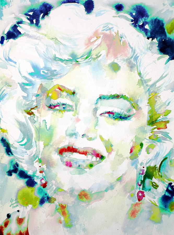 Marilyn Monroe Painting - MARILYN MONROE portrait.7 by Fabrizio Cassetta