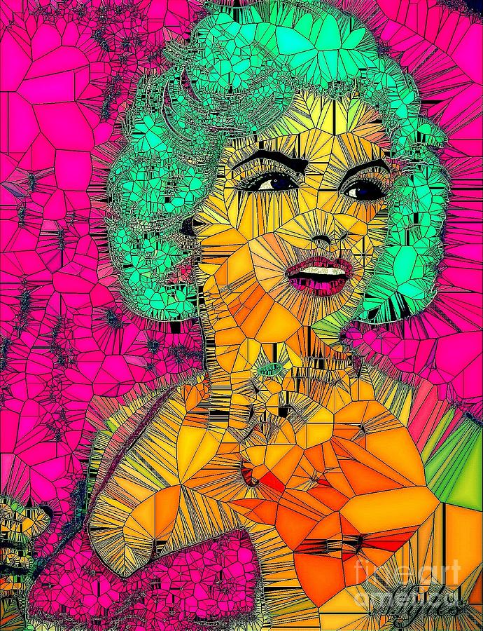 Marilyn Monroe Some Like It Hot Pink Painting by Saundra Myles