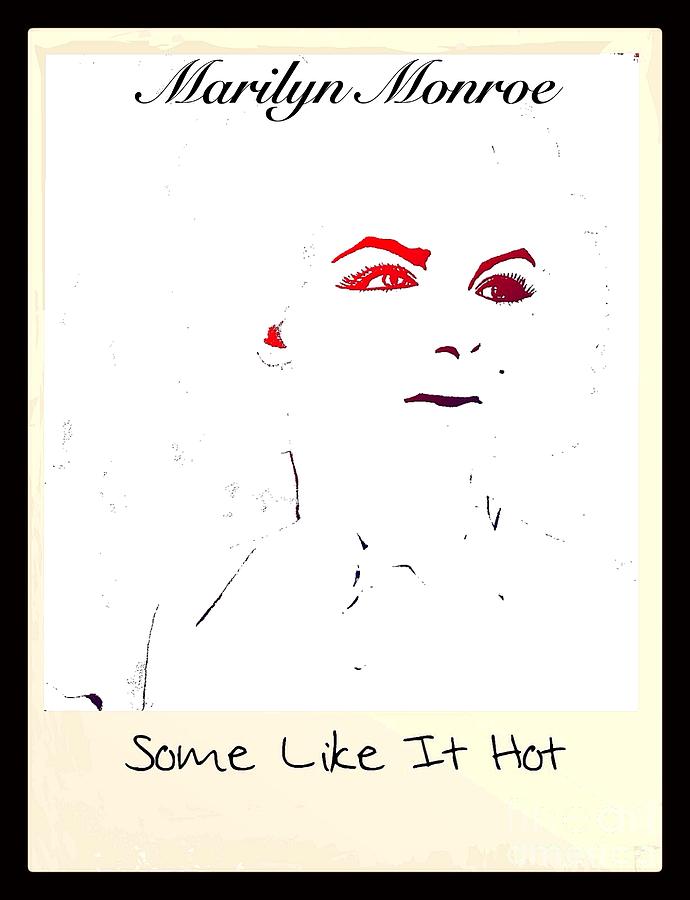 Marilyn Monroe. Some Like It Hot Painting by Saundra Myles