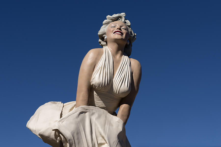Marilyn Photograph - Marilyn Monroe Statue by Steward Johnson in Palm Springs by Carol M Highsmith