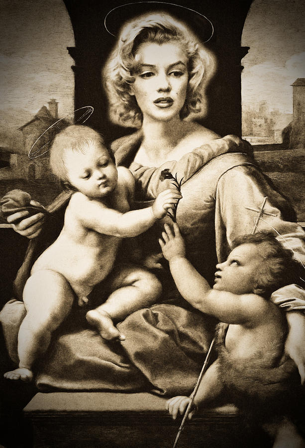 Marilyn Monroe with children by Guido Prussia