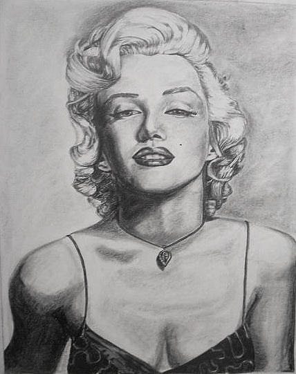 Marilyn Drawing by Paula Michelle - Fine Art America