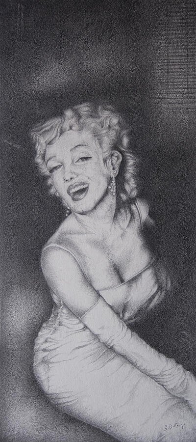 Illustration Drawing - Marilyn by Stephen J DiRienzo Illustration Drawing - Marilyn by Stephen J DiRienzo