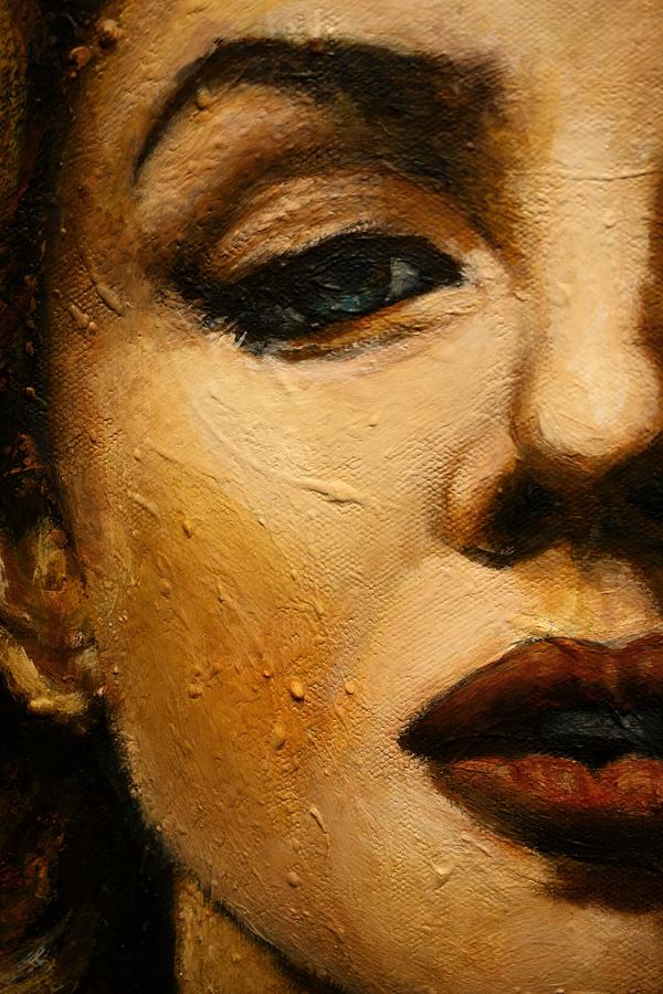 Portrait Painting - Marilyn by Ted Castor