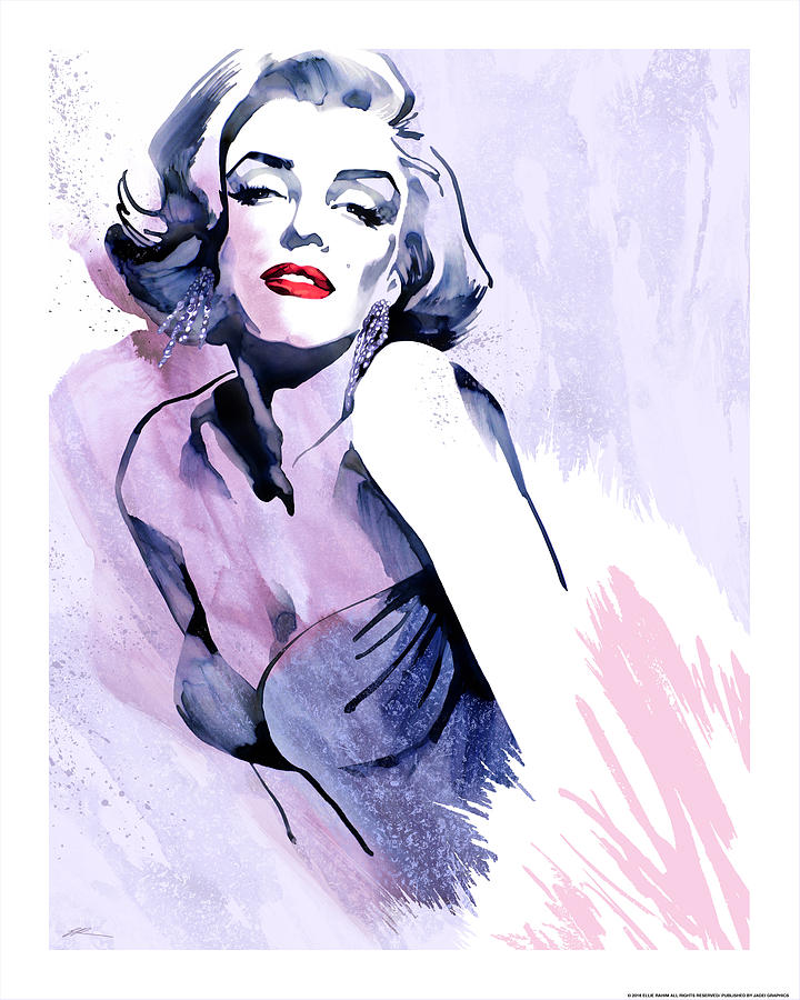 Marilyn Monroe Painting - Marilyns Pose by Ellie Rahim