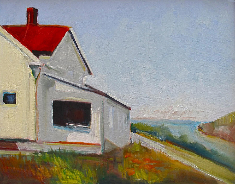 Marin Headlands House Painting by Suzanne Giuriati Cerny