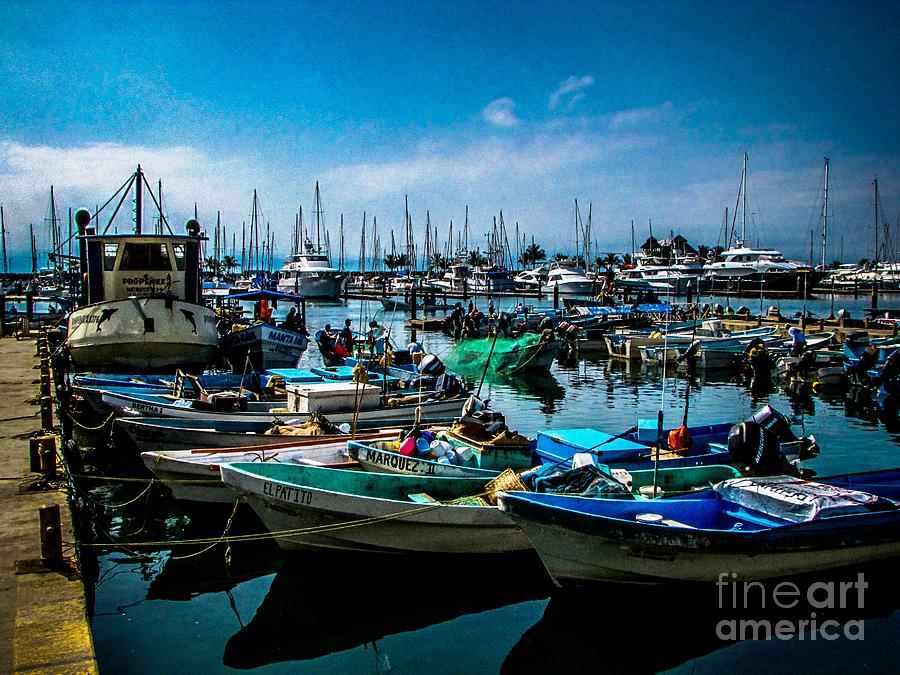 Boat Photograph - Marina at La Cruz by Charlene Gauld
