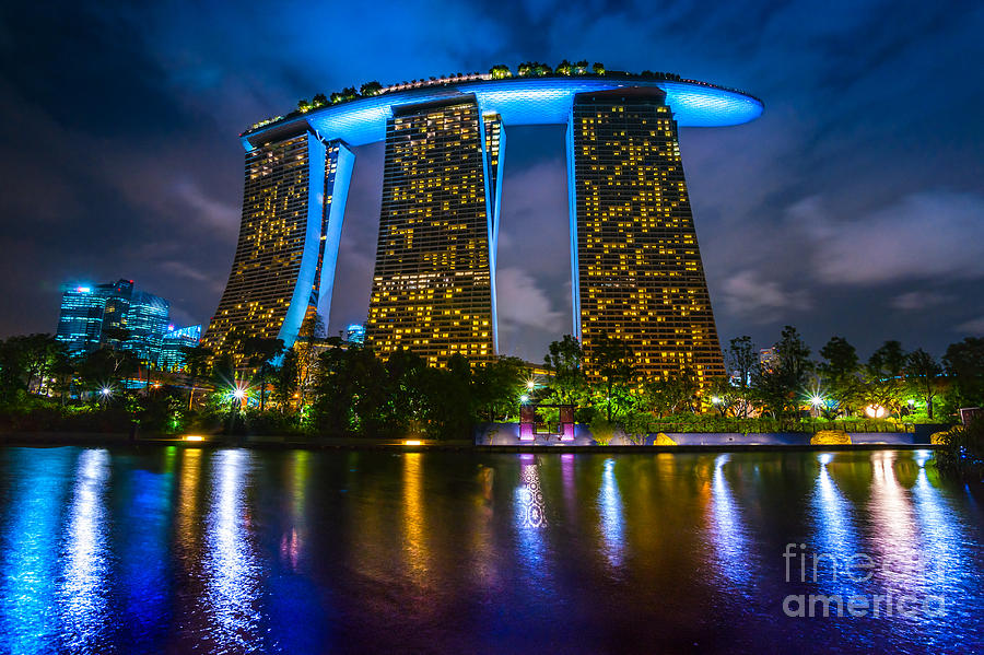 Marina  Bay Sands - Singapore. Photograph by Luciano Mortula