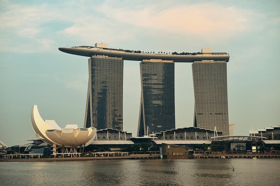 Architecture Photograph - Marina Bay Sands by Songquan Deng
